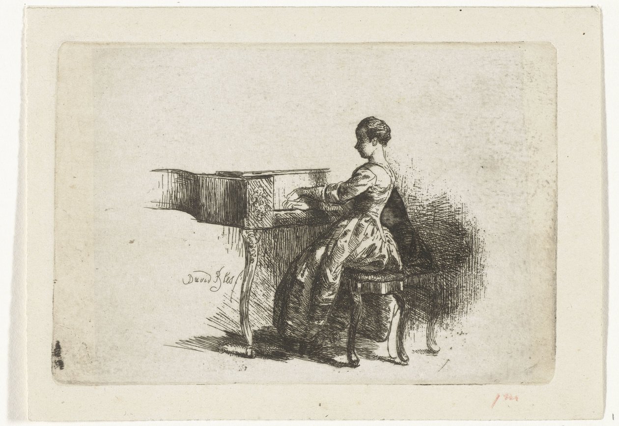 Fille au piano - David Bles