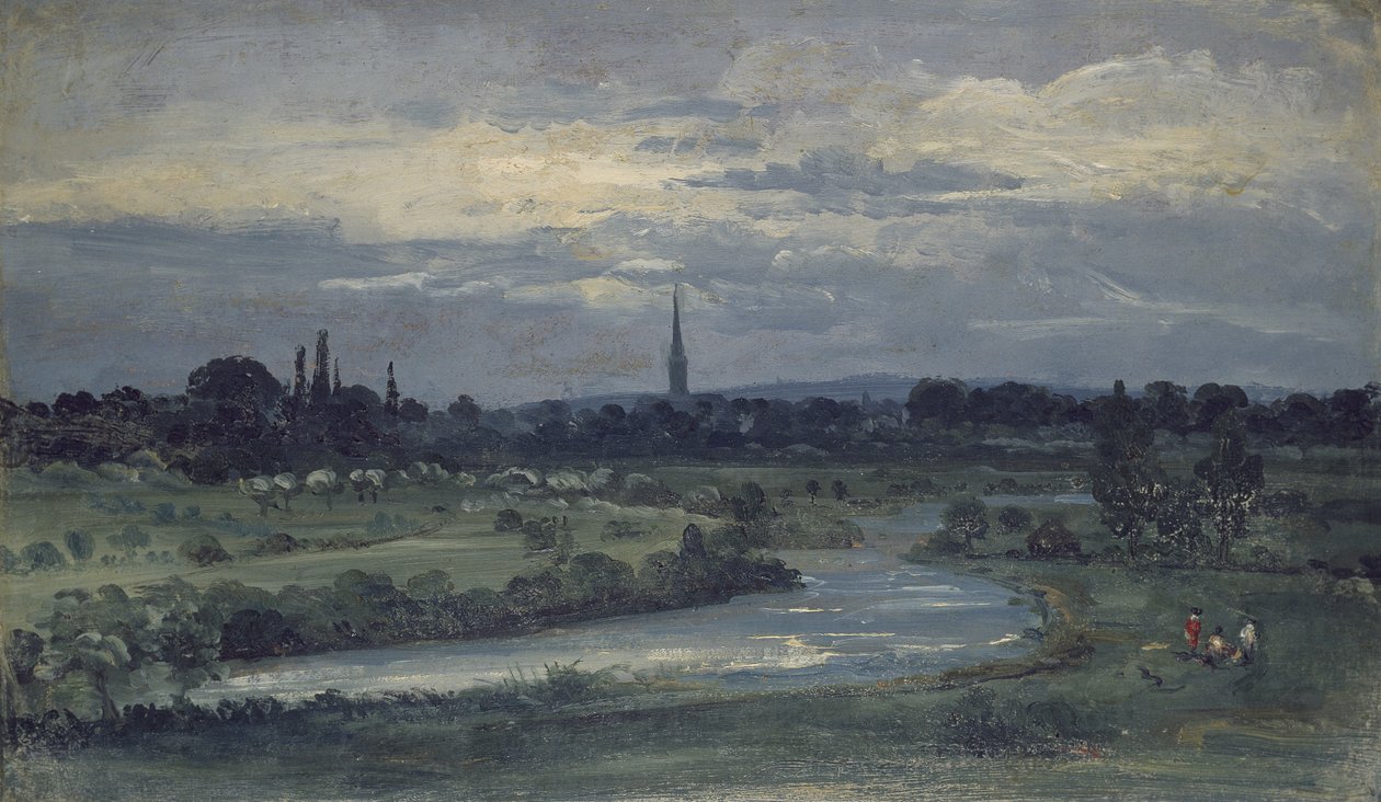 Vue depuis la maison de Pugin près de Salisbury - David Charles Read
