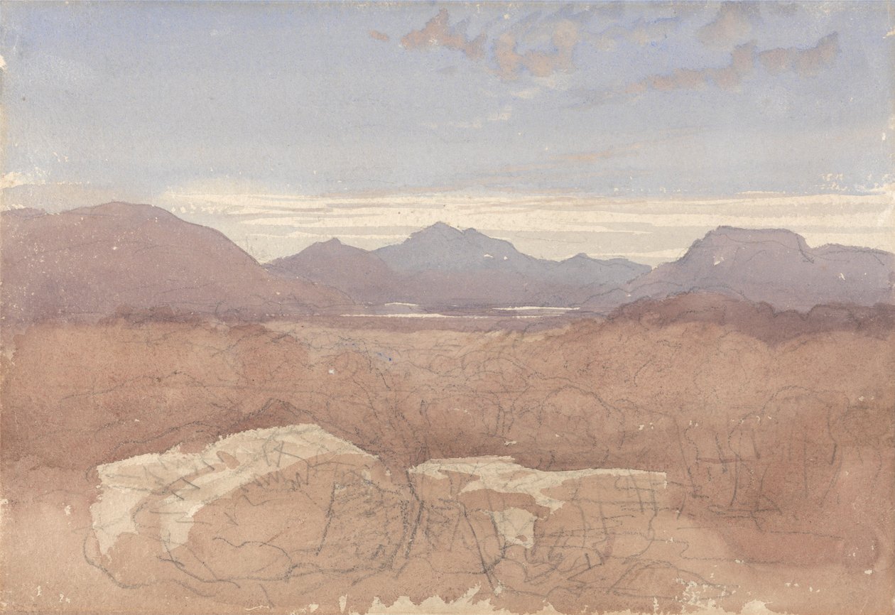Une vue sur les montagnes, nord du Pays de Galles - David Cox