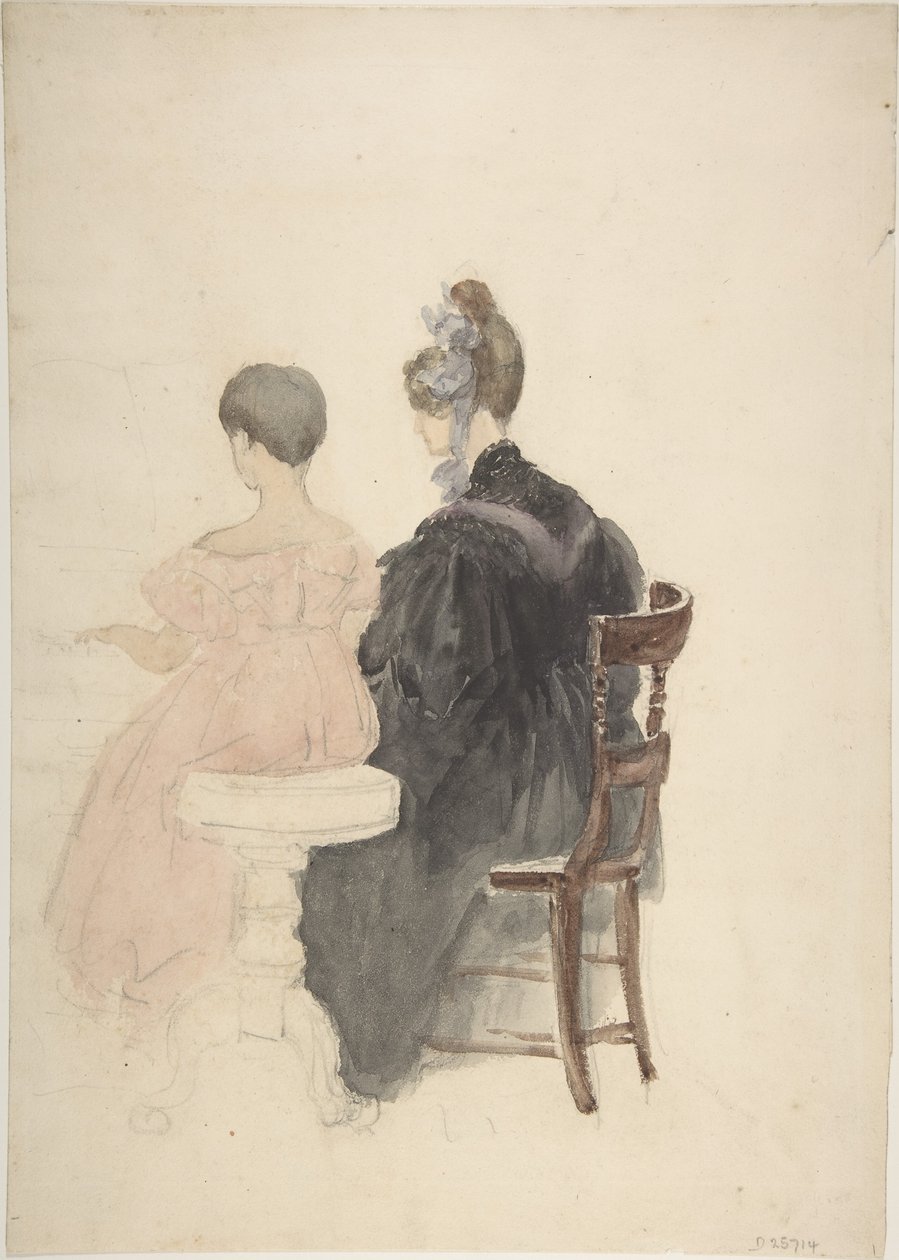 Une leçon de piano - David Cox