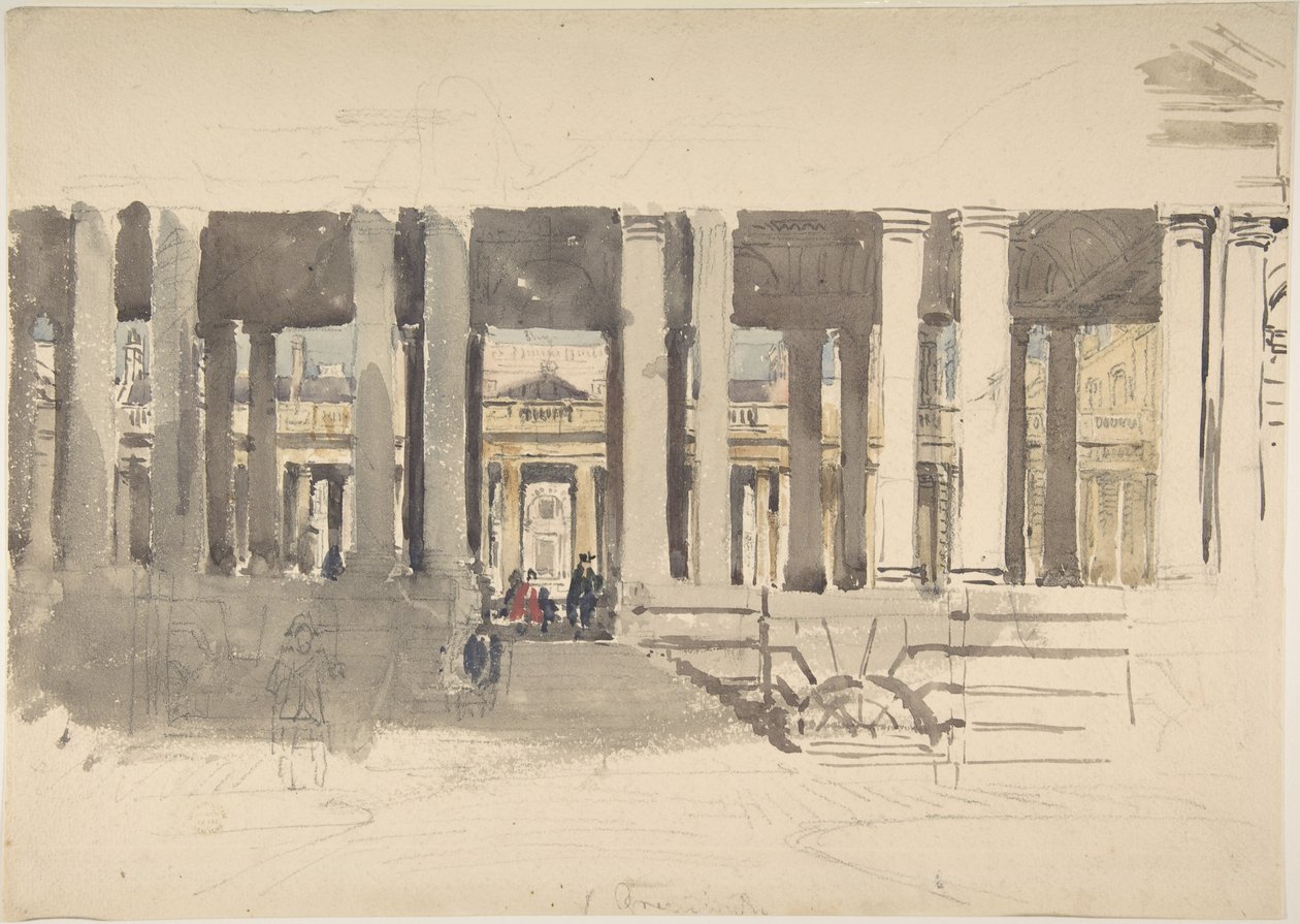 Hôpital de Greenwich (recto) ; Étude d