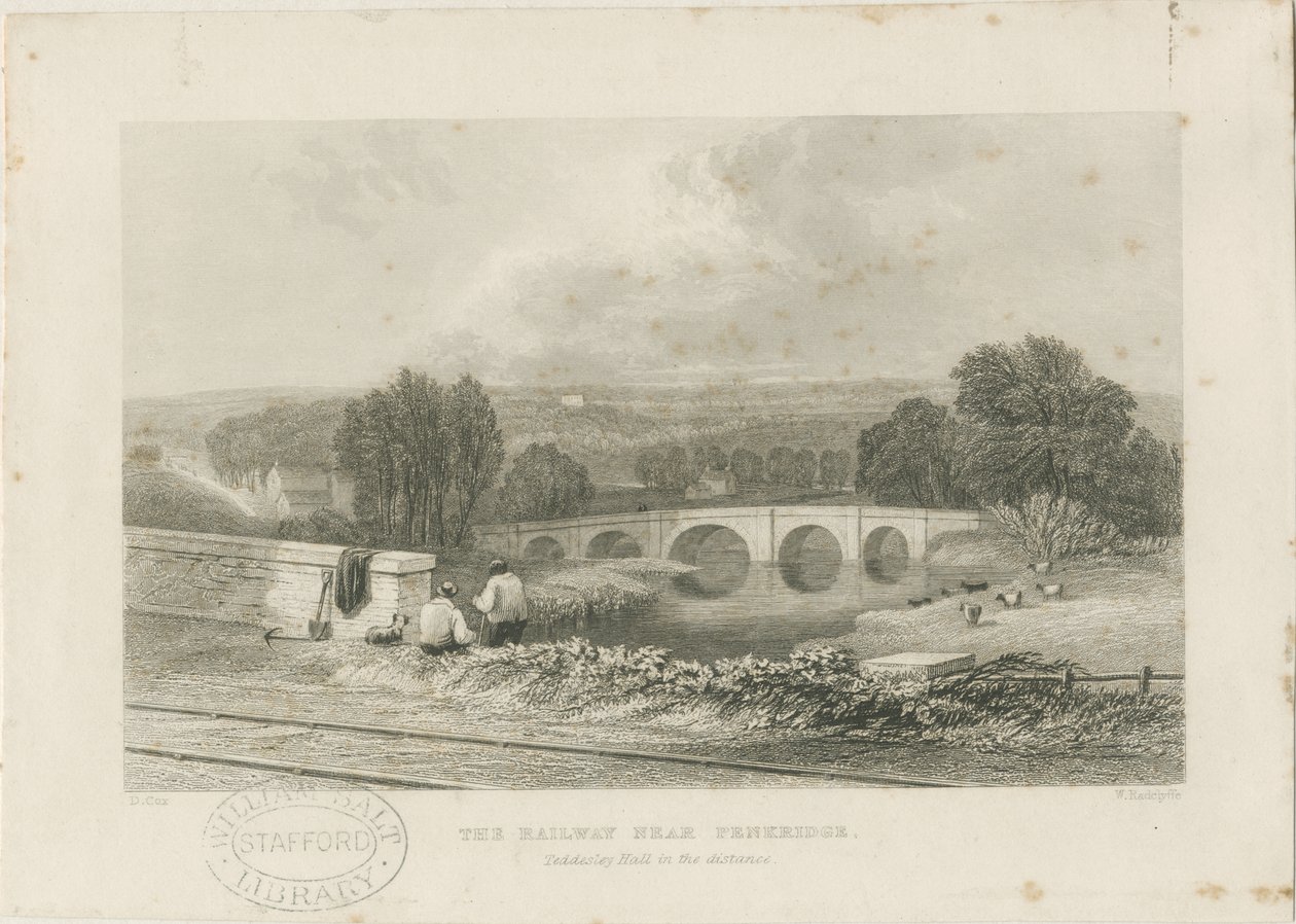 Ville de Penkridge - Chemin de fer et pont Bull - David Cox