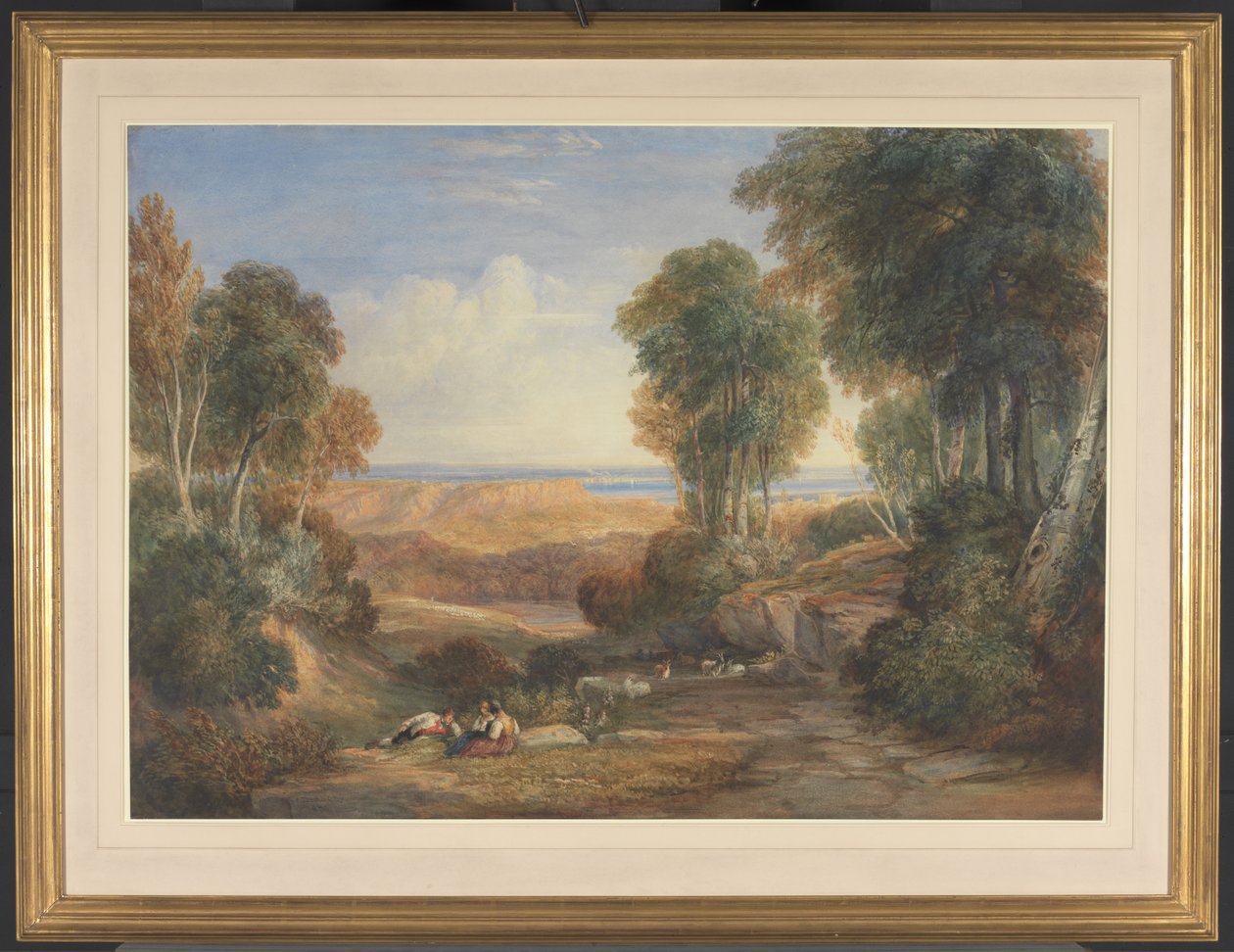 La jonction de la Severn et de la Wye avec Chepstow au loin - David Cox
