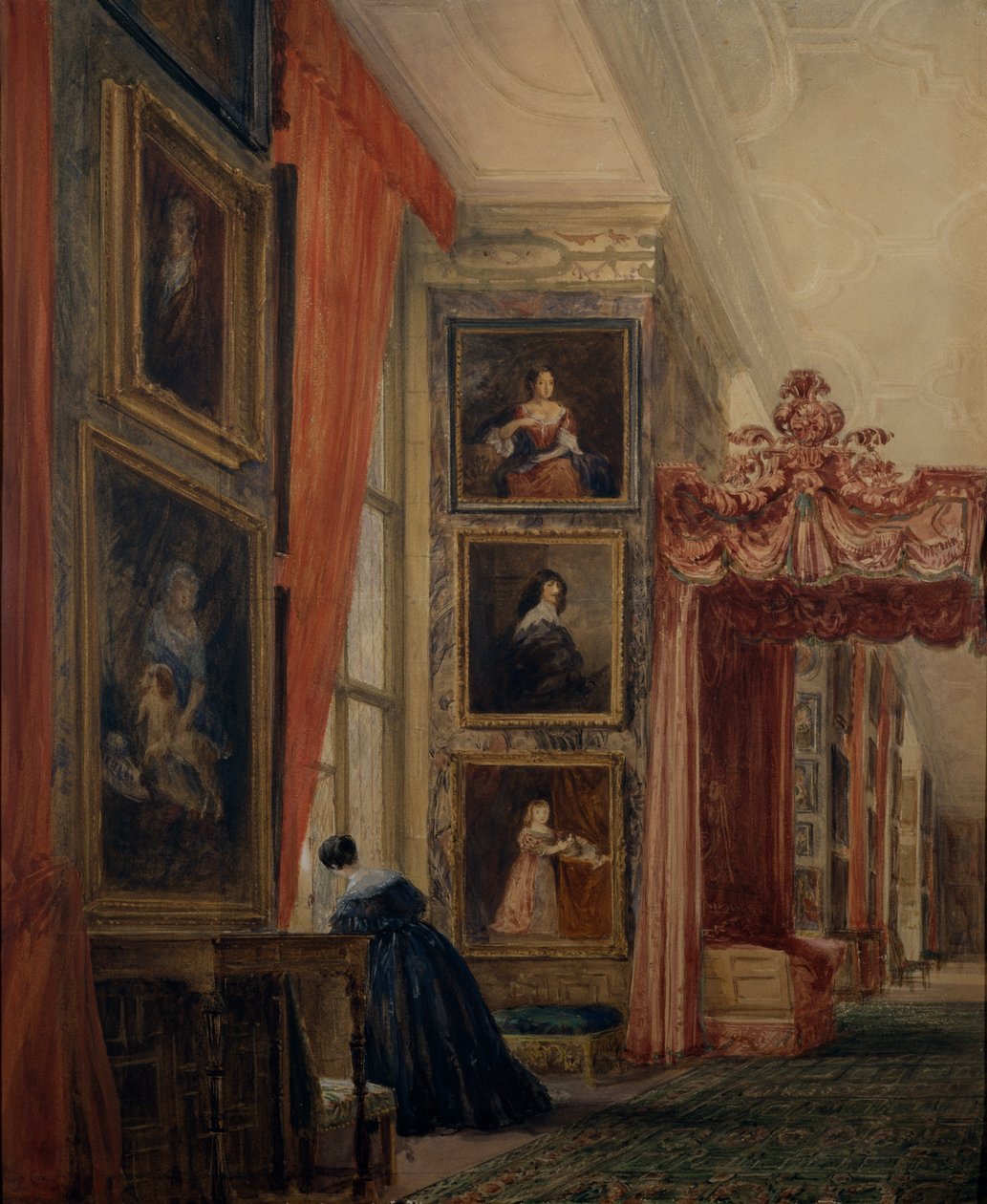 La Longue Galerie à Hardwick - David Cox