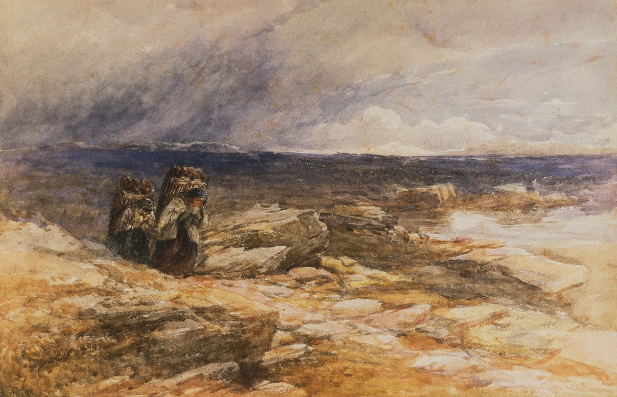 Les ramasseurs de tourbe près de Bettws-Y-Coed, nord du Pays de Galles - David Cox