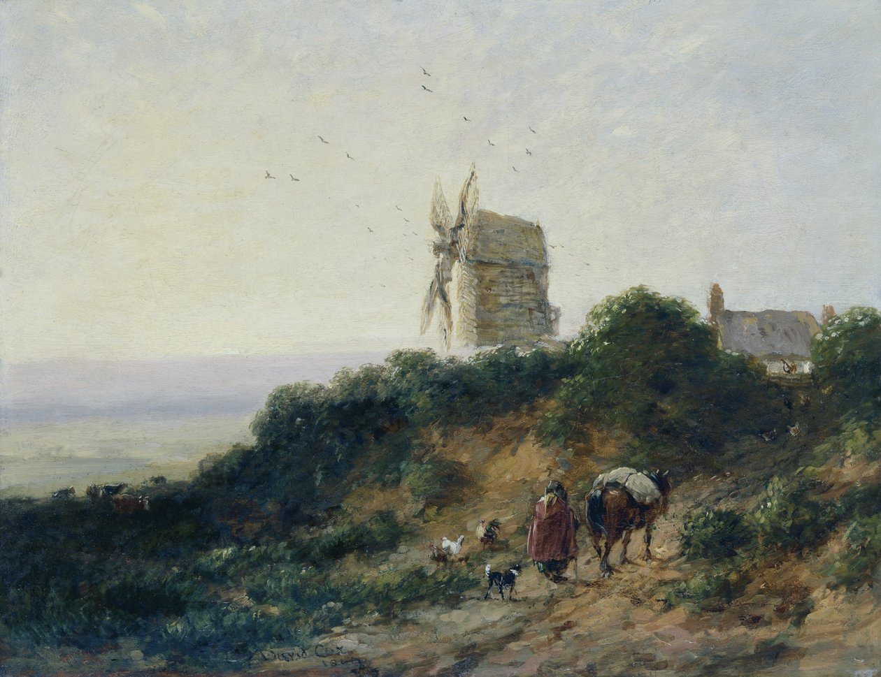 La route vers le moulin - David Cox