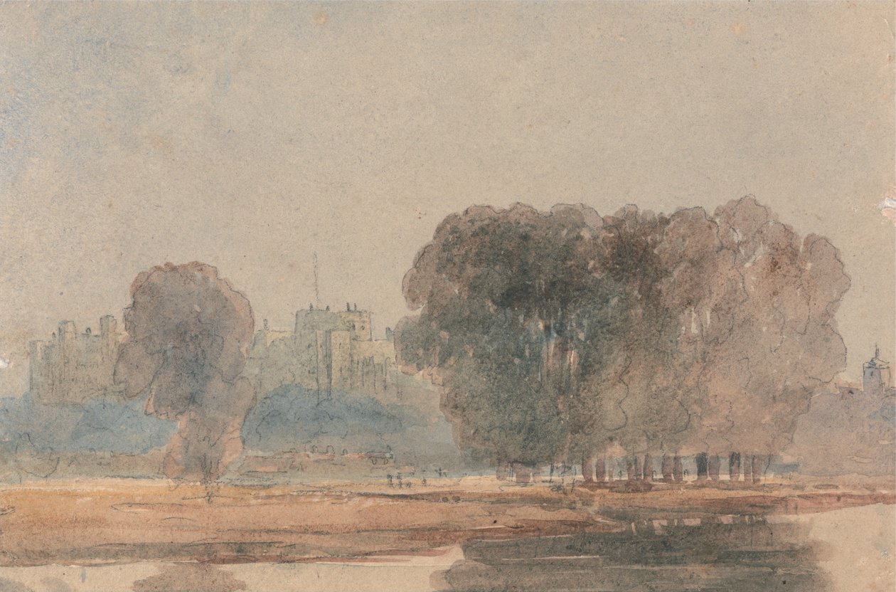 Le château de Windsor vu depuis les Brocas - David Cox