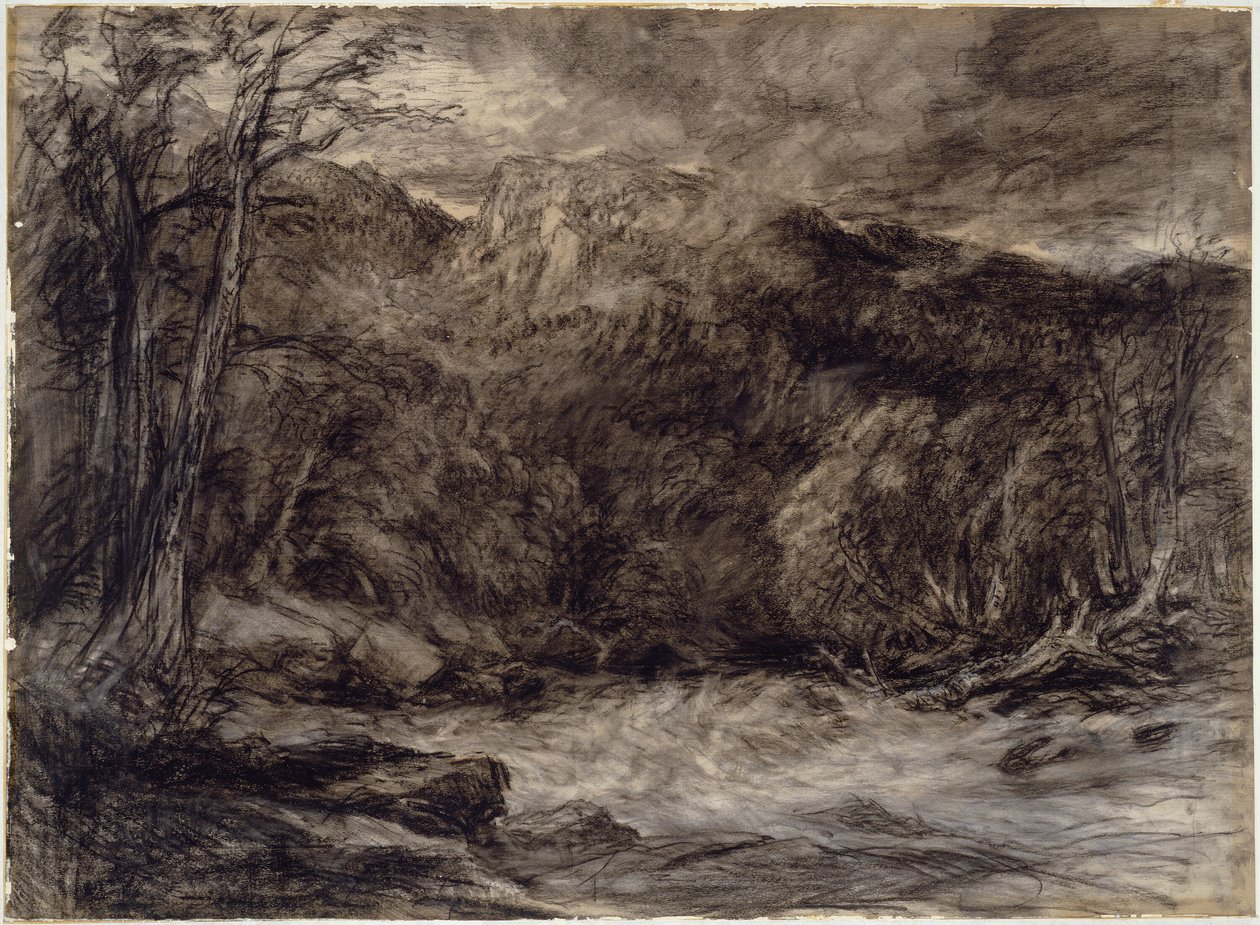 Un torrent de montagne - David Cox the elder