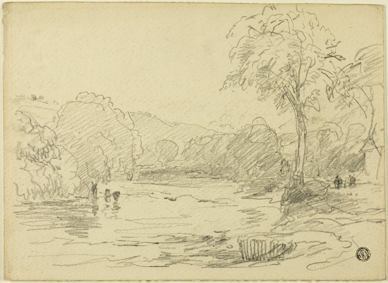 Scène fluviale - David Cox the elder