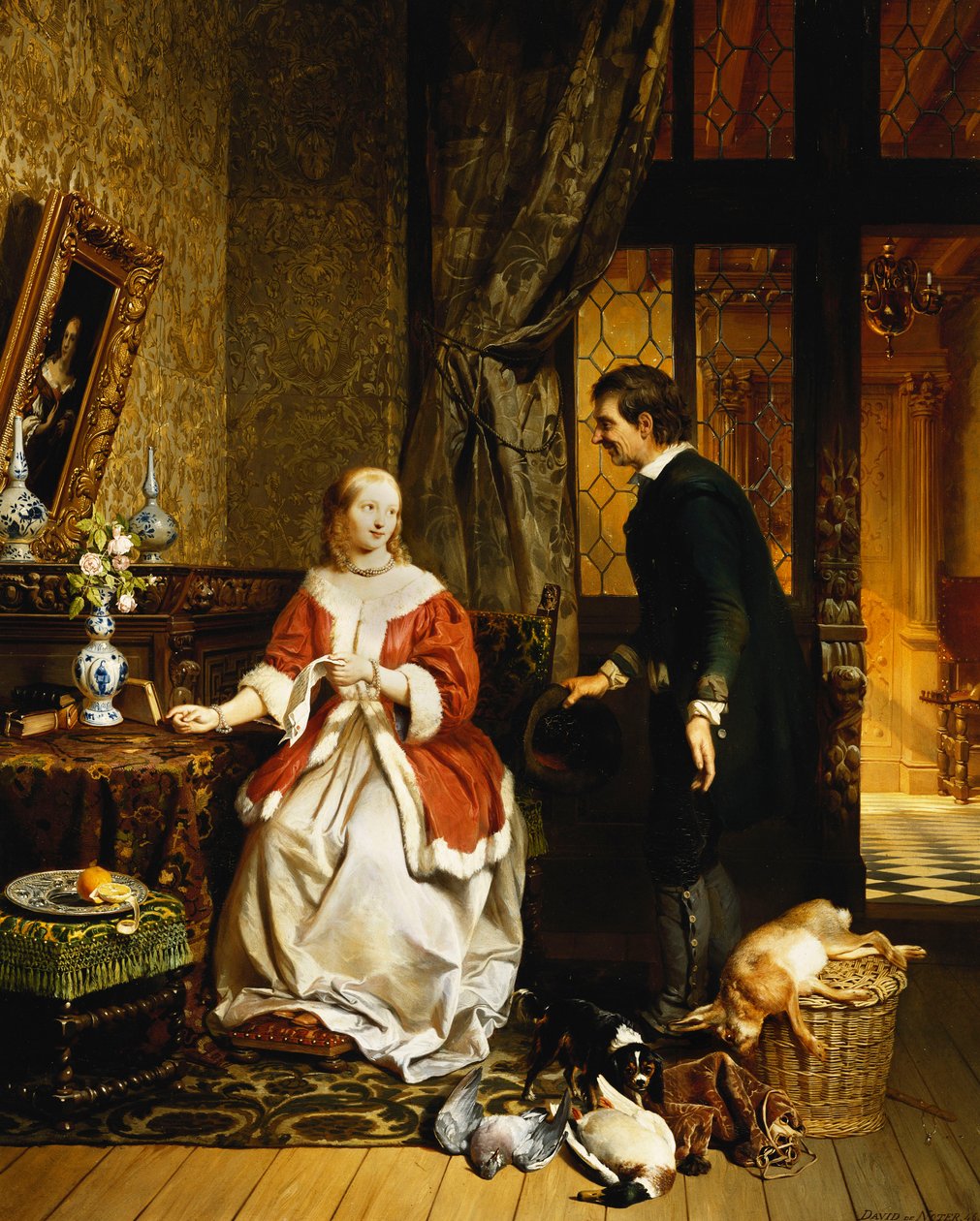 De retour du marché, 1846 - David Emil Joseph de Noter