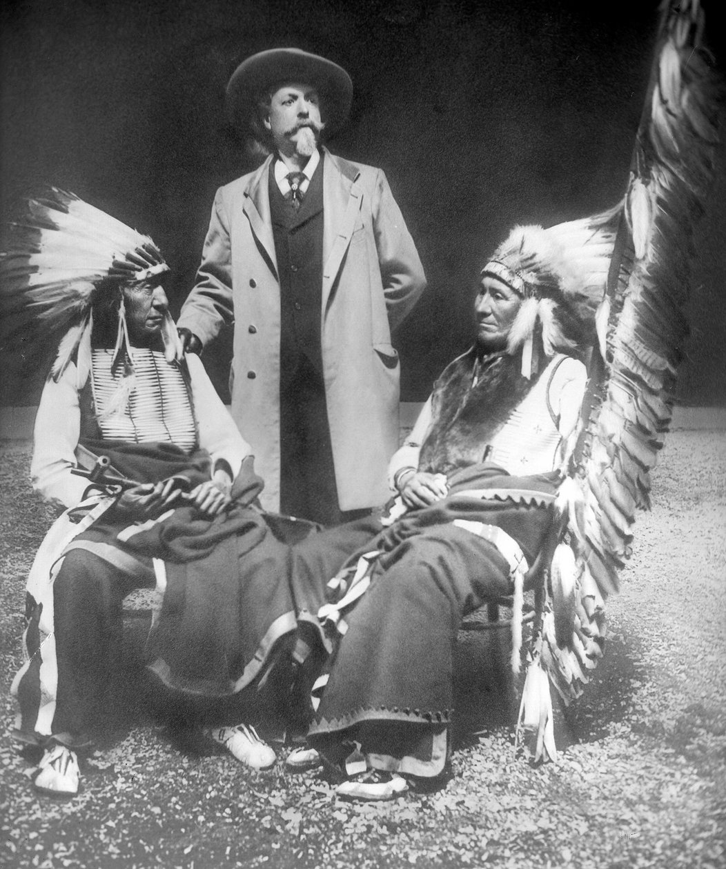 William F. Cody avec Red Cloud et American Horse - David Frances Barry
