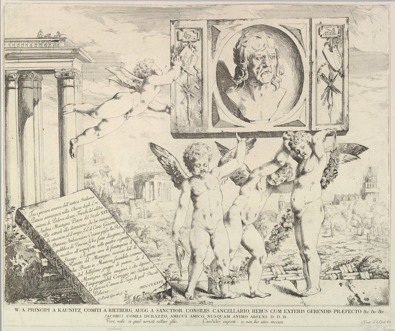 Page de titre : Hommage à Mantegna, de L