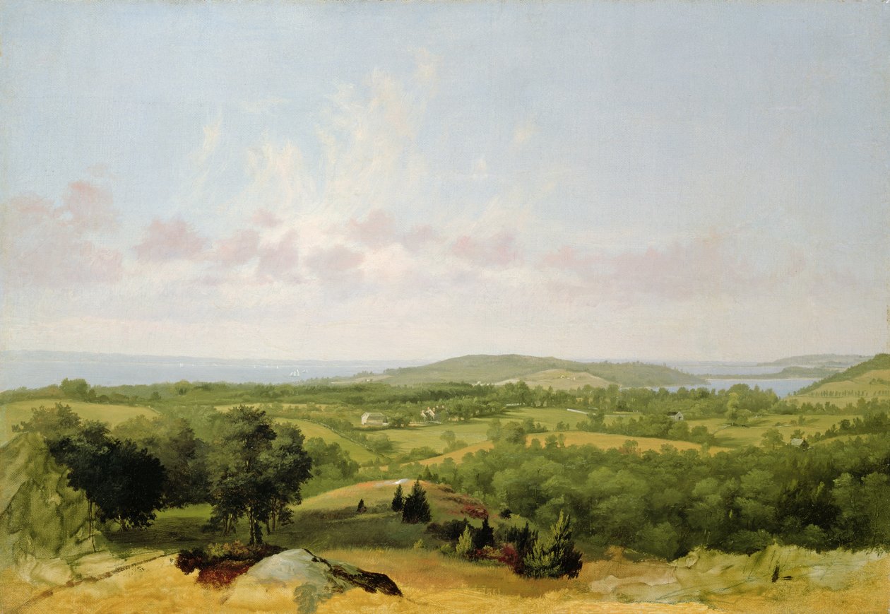 Vue de la baie de Narragansett, près de Warwick, Rhode Island - David Johnson