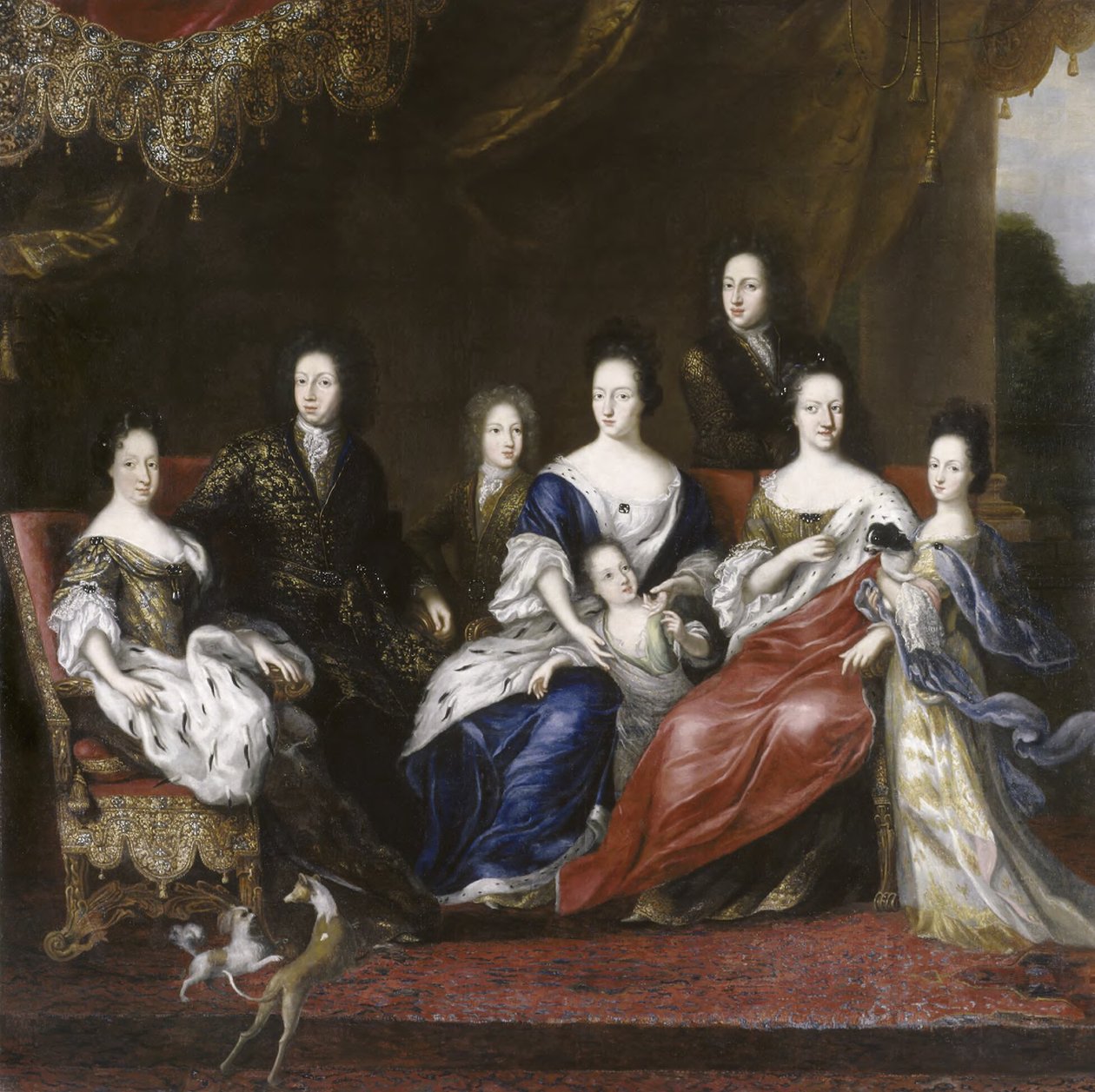 Charles XI, roi de Suède, avec sa famille - David Klöcker Ehrenstrahl