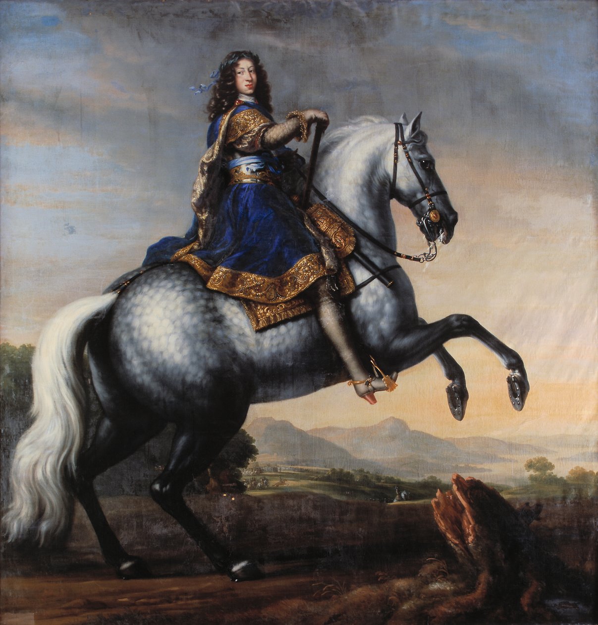 Suédois :  Portrait à cheval de Charles XI de Suède, intitulé « Portrait à cheval » (étiquette QS:Lsv), Portrait à cheval de Charles XI de Suède (étiquette QS:Len), « Portrait à cheval de Charles XI de Suède » - David Klöcker Ehrenstrahl