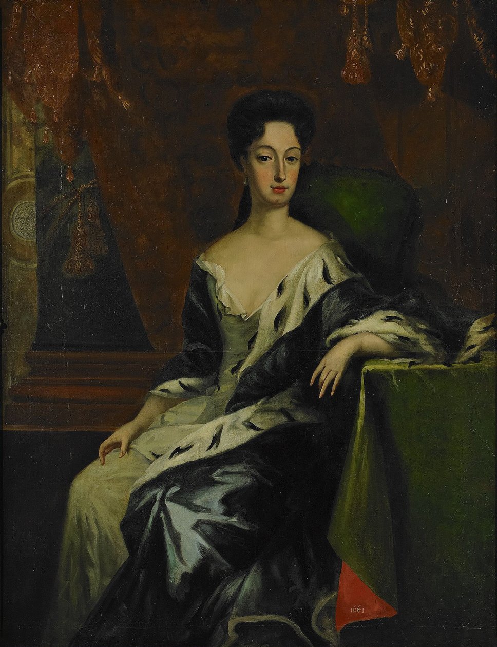 Portrait de la princesse Hedvig Sofia de Suède, duchesse de Holstein-Gottorp - David Krafft von