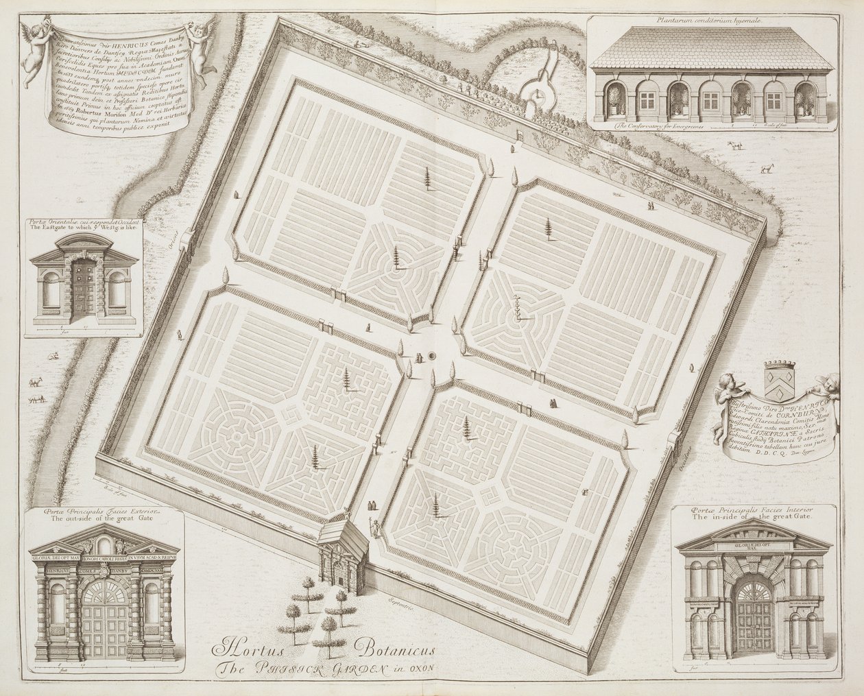 Hortus Botanicus, Le Jardin Physique, Oxon, de 