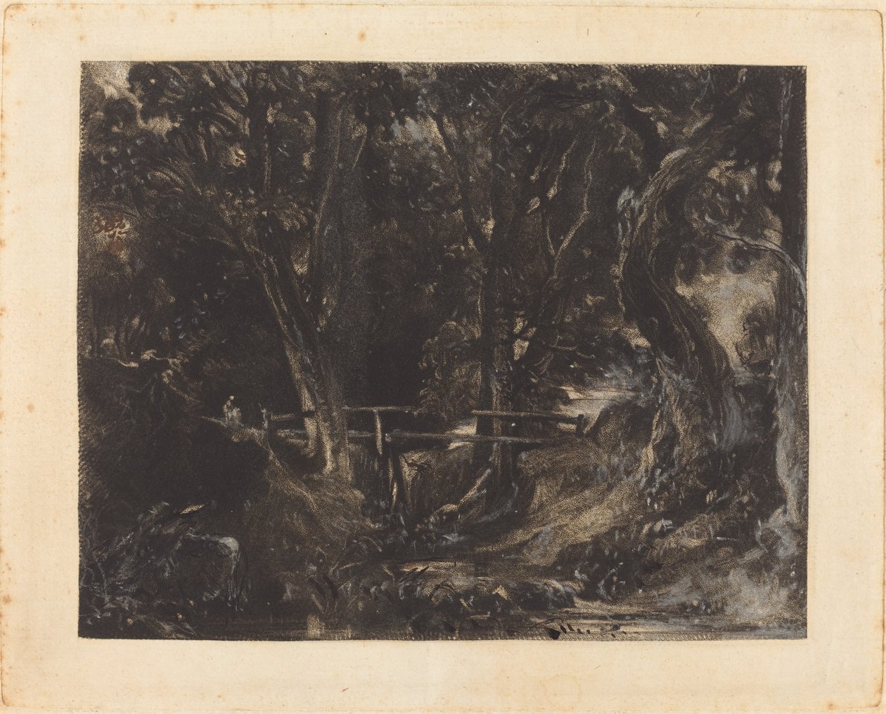 Un vallon à Helmingham Park, Suffolk - David Lucas after John Constable