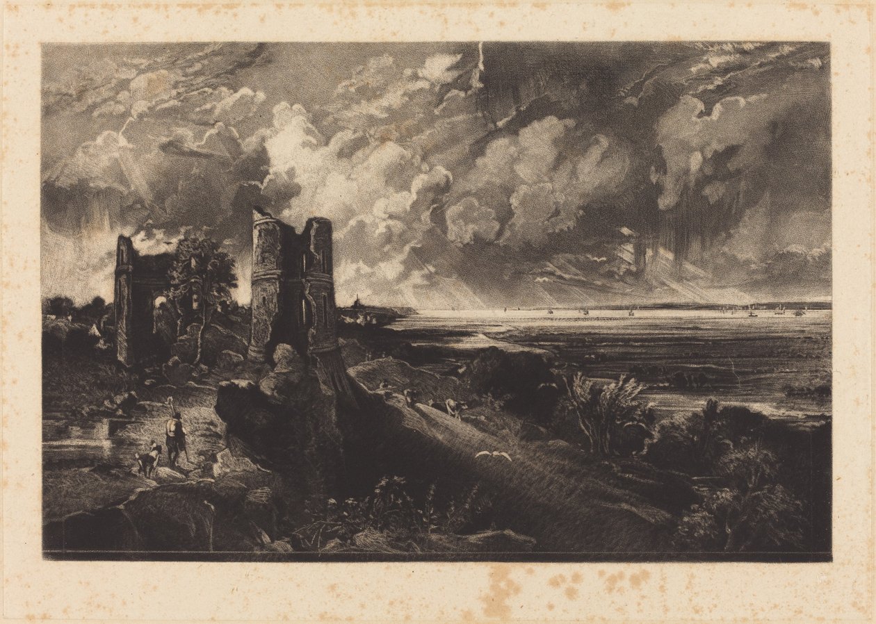 Château de Hadleigh (Petite plaque) - David Lucas after John Constable