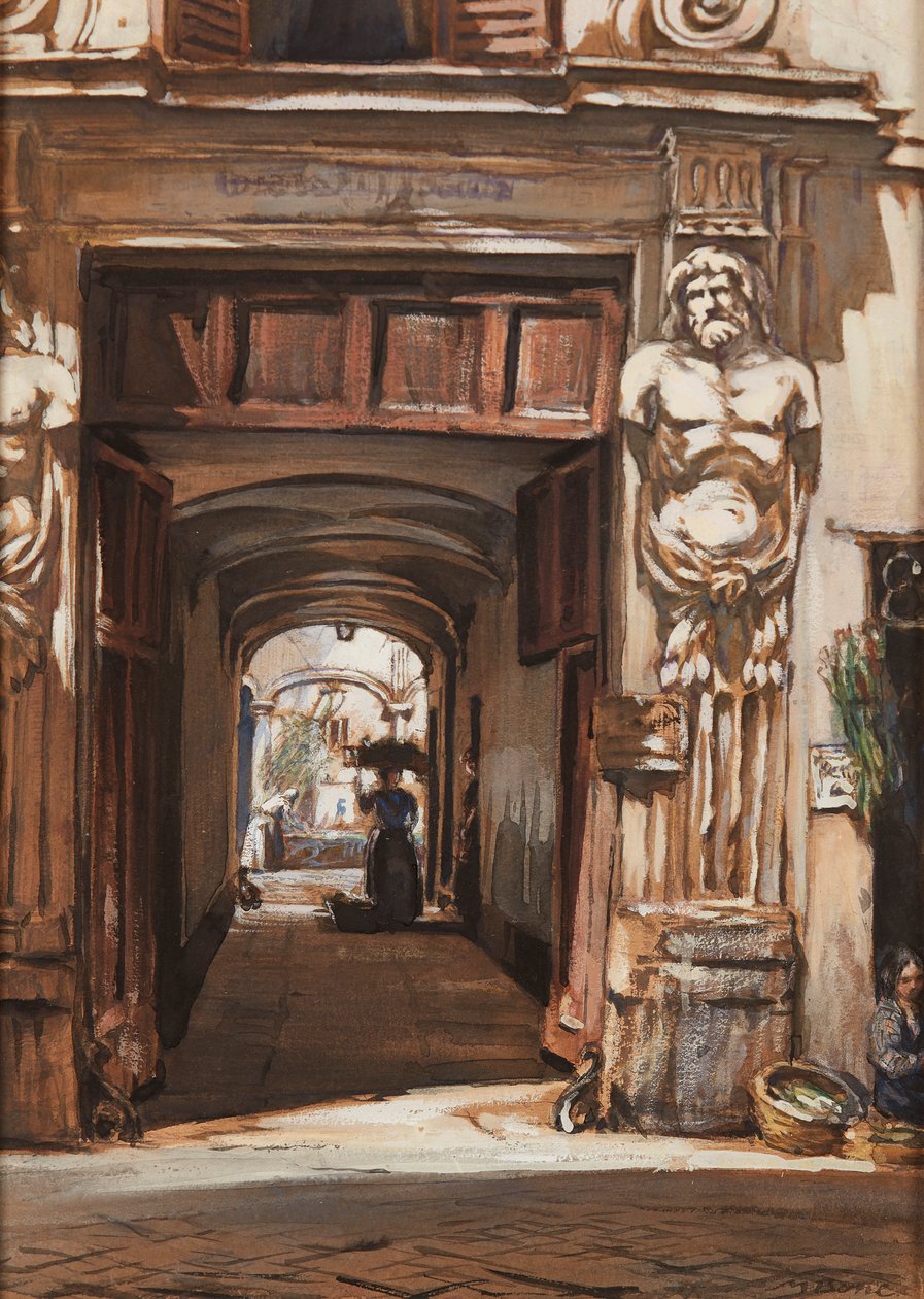 Un Vieux Palais, Rome - David Muirhead Bone