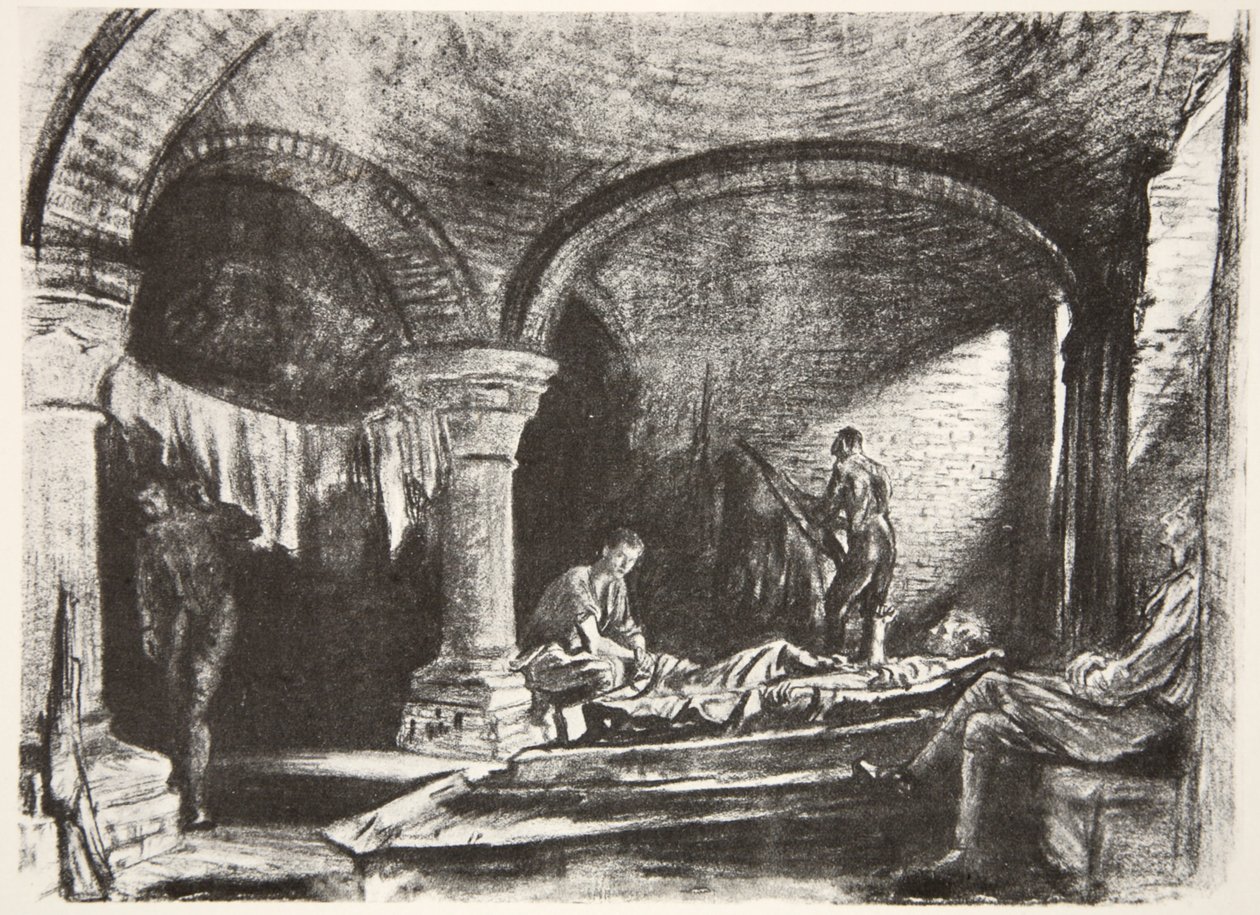 Un abri souterrain, illustration de 