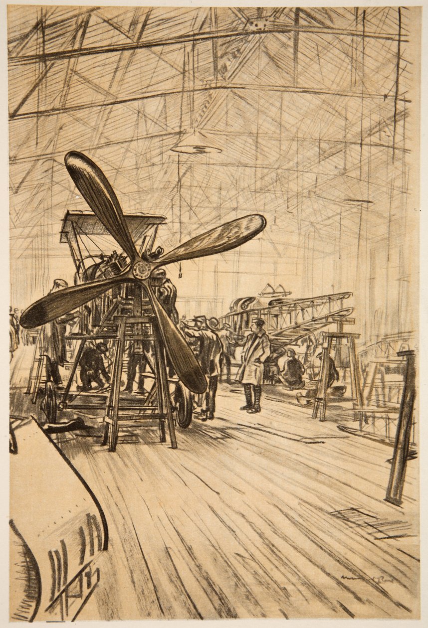 Un avion sur les stocks, illustration de 