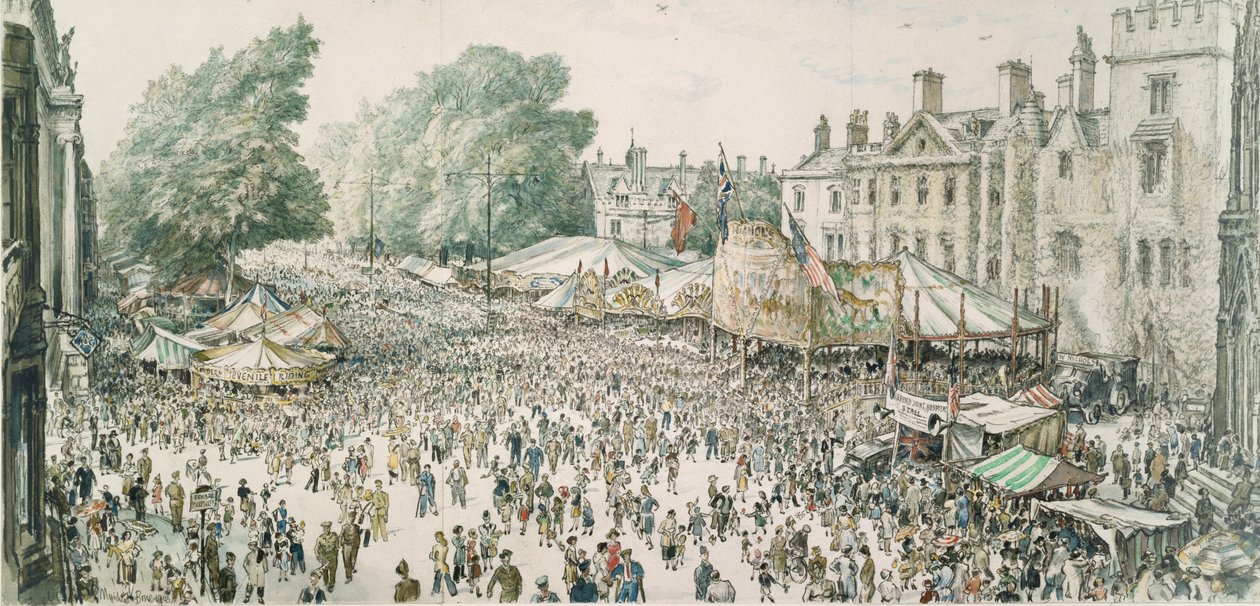 Foire de Saint-Gilles, depuis une fenêtre de l