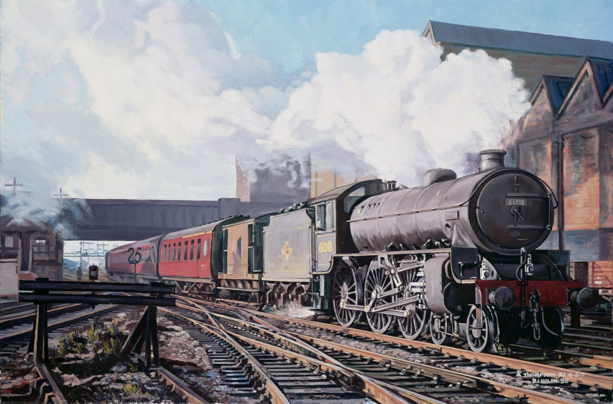 Une classe Thompson B1 déplaçant des stocks vides par un matin froid de février, 1998 - David Nolan