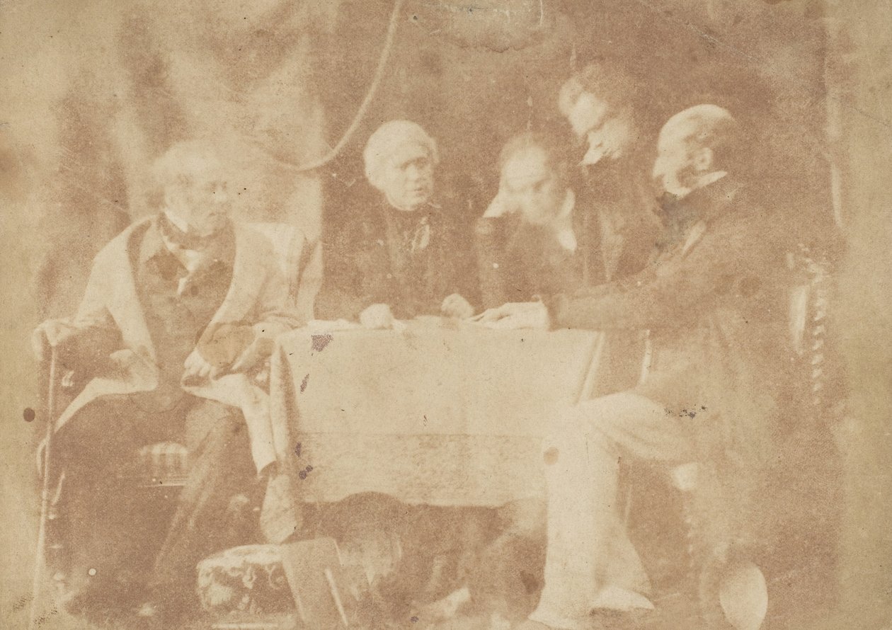 Sir David Brewster, Earle Monteith, Dr. Welsh et deux autres - Hill and Adamson