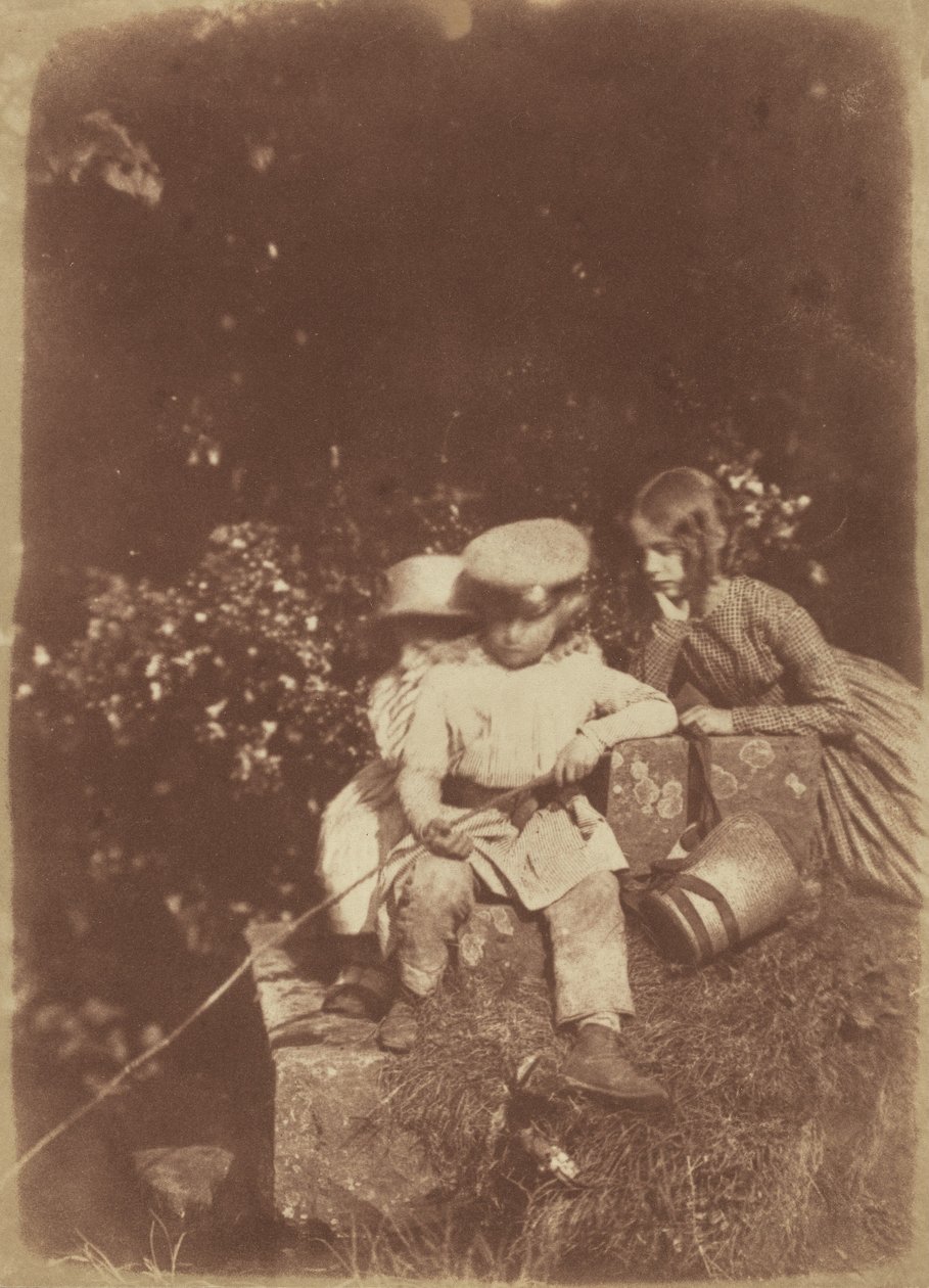 À la piscine des vairons, 1843-1847 - David Octavius Hill, Robert Adamson
