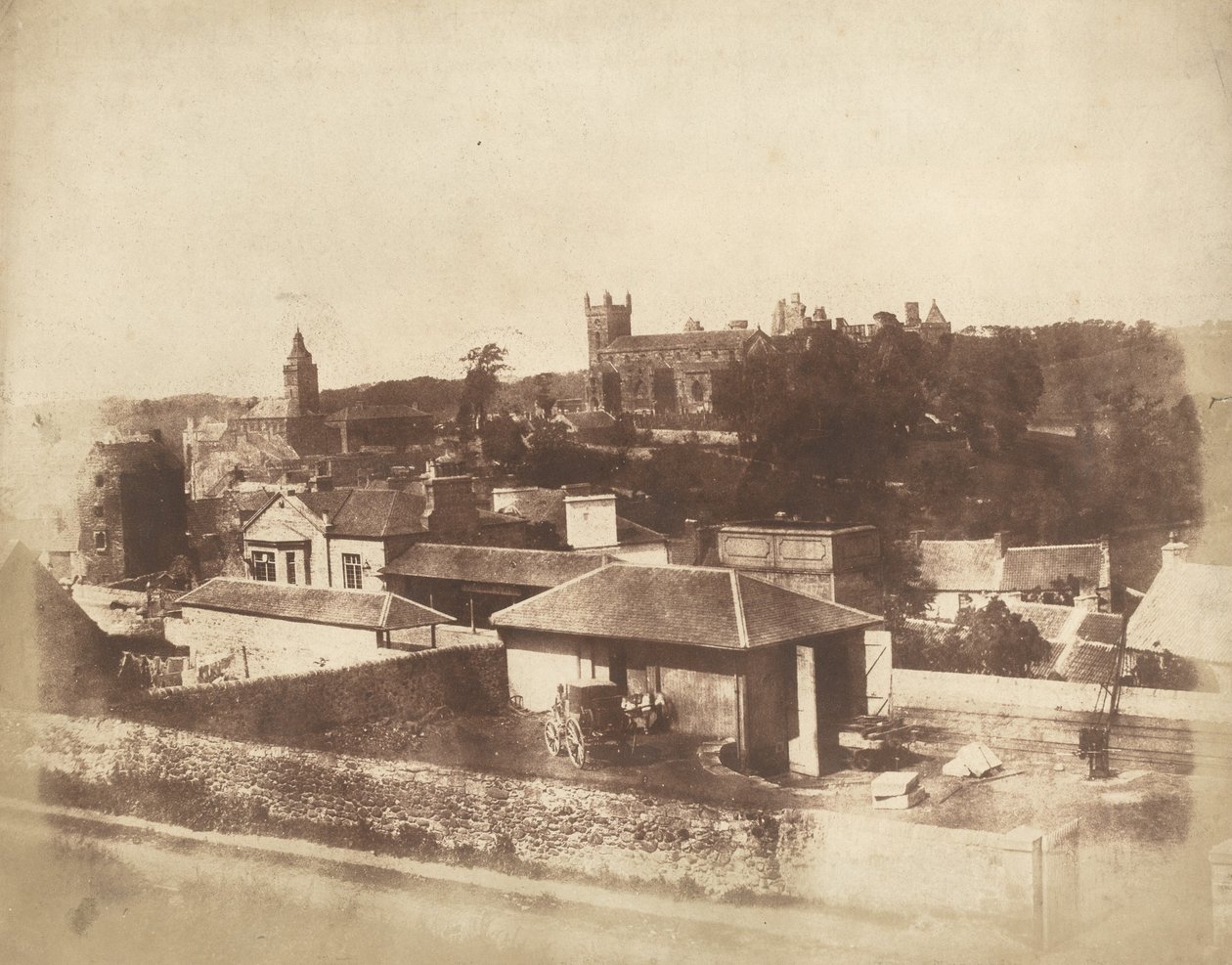 Linlithgow, depuis la gare, avec l
