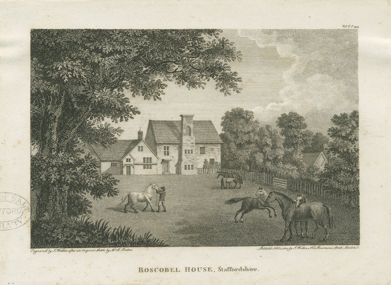 Maison Boscobel : gravure - David Parkes