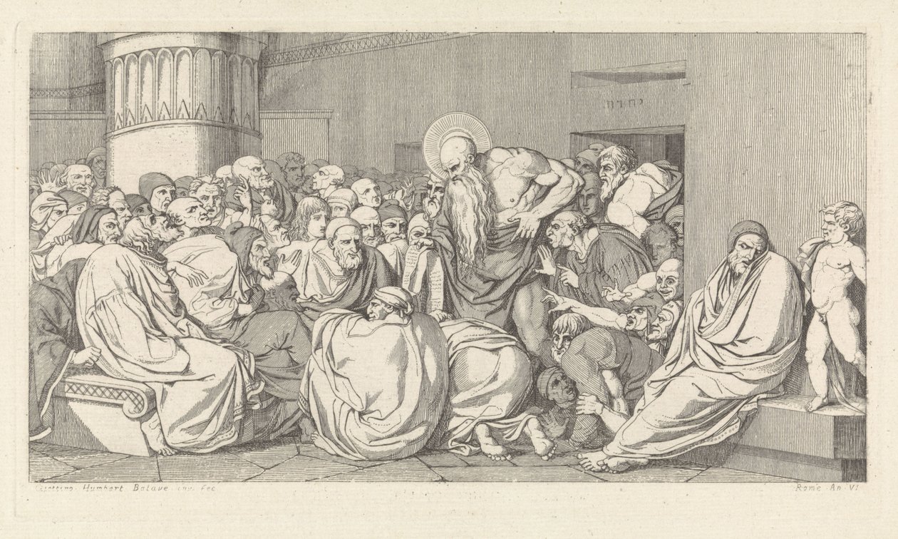 Jérémie devant le temple - David Pièrre Giottino Humbert de Superville