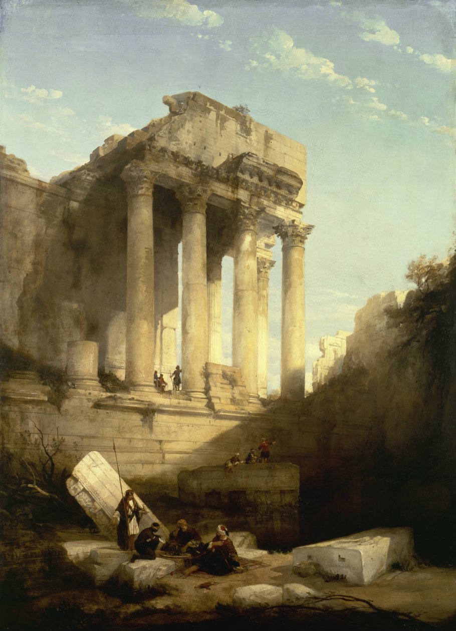 Baalbec - Ruines du temple de Bacchus - David Roberts