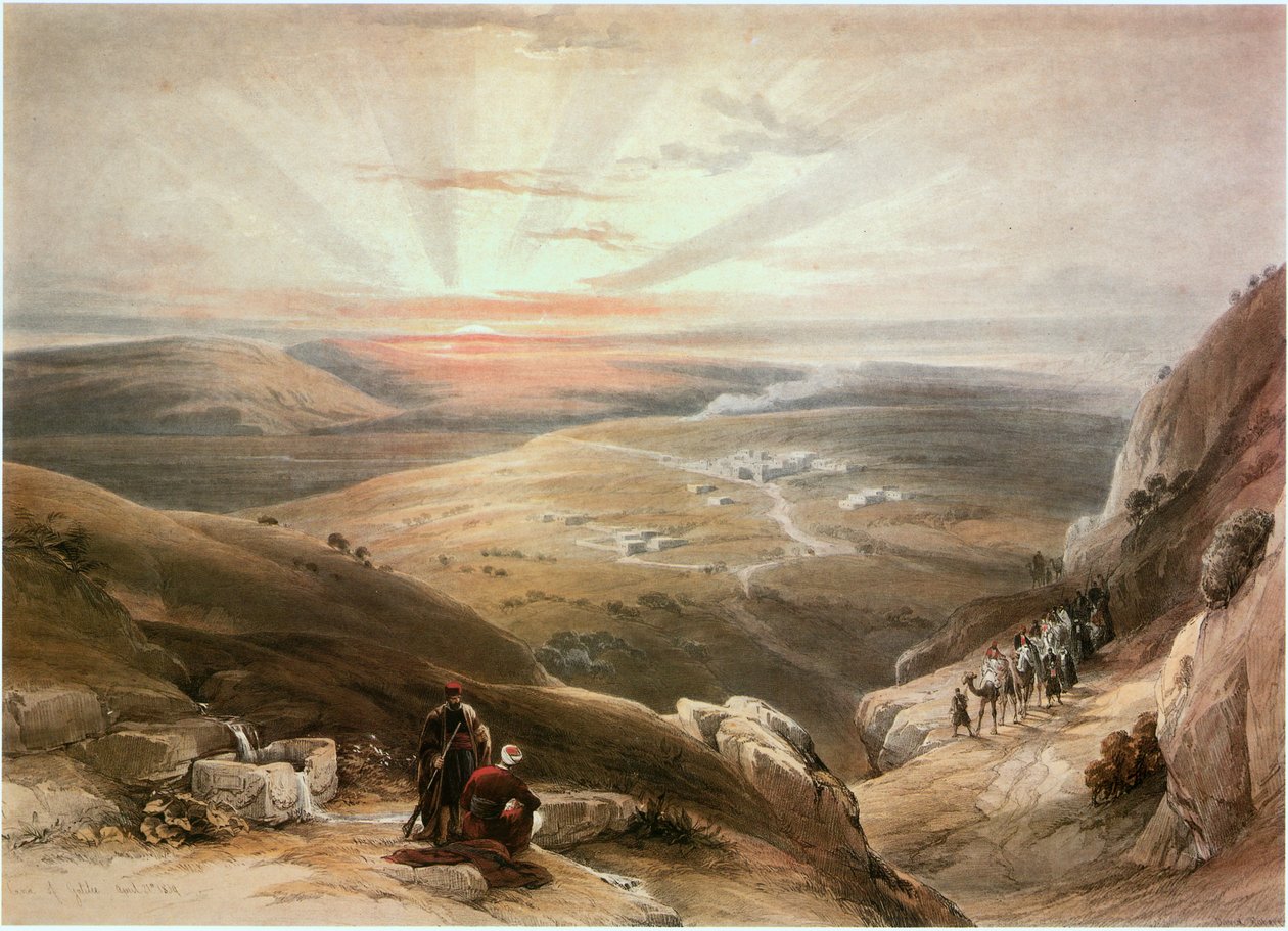 Canaa, Galilée, Israël (gravure) - David Roberts