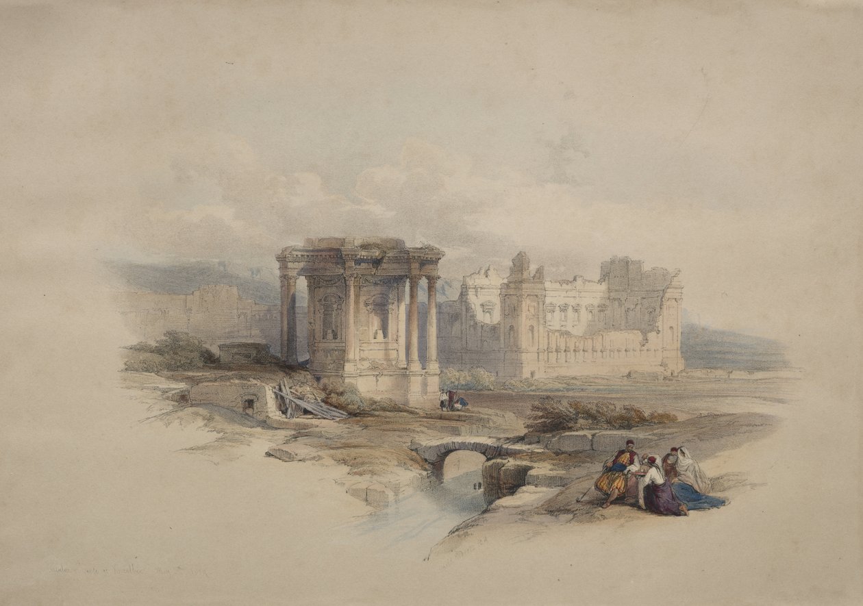 Temple circulaire de Baalbek - David Roberts