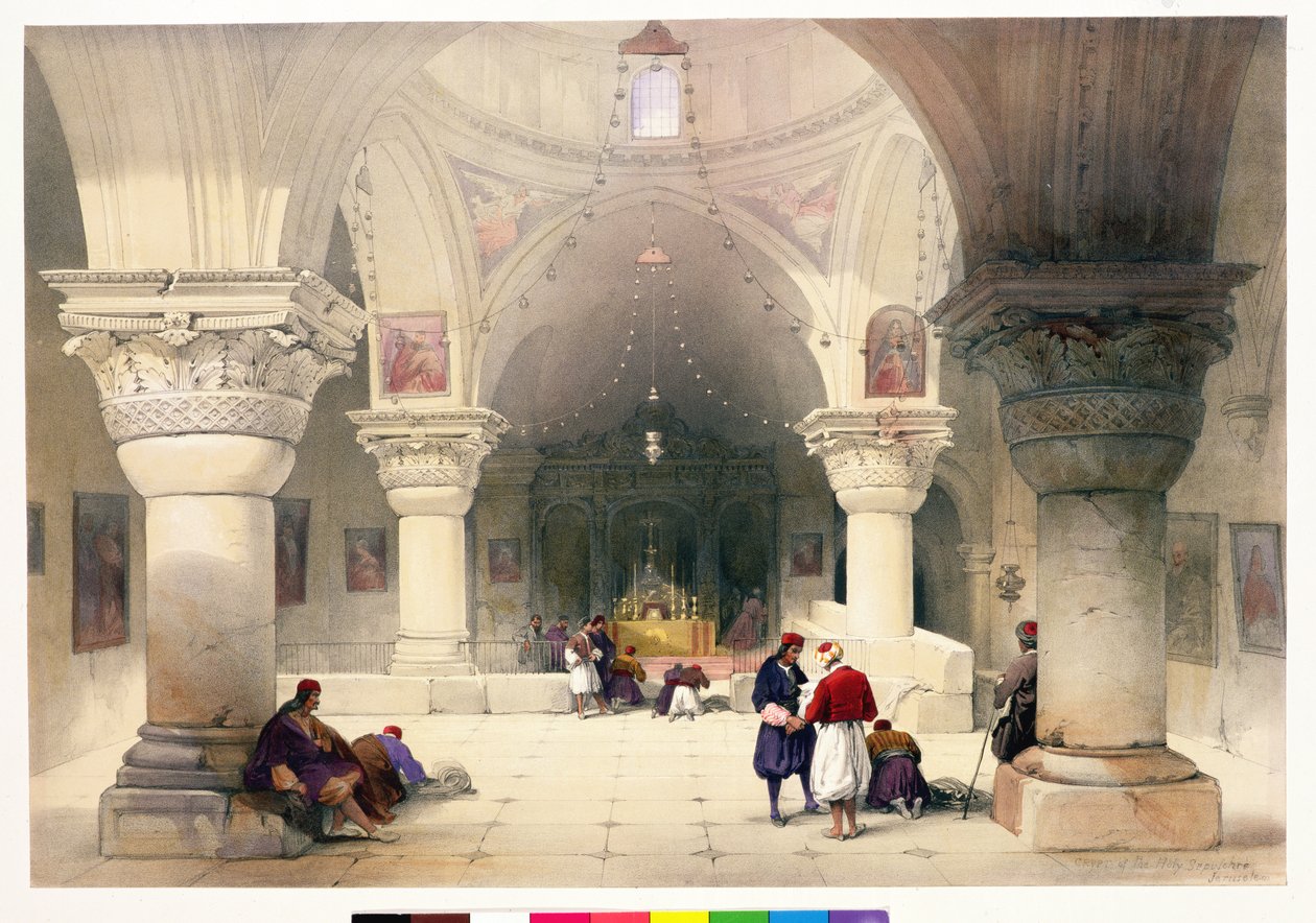 Crypte du Saint-Sépulcre, Jérusalem, planche 20 du Volume I de 