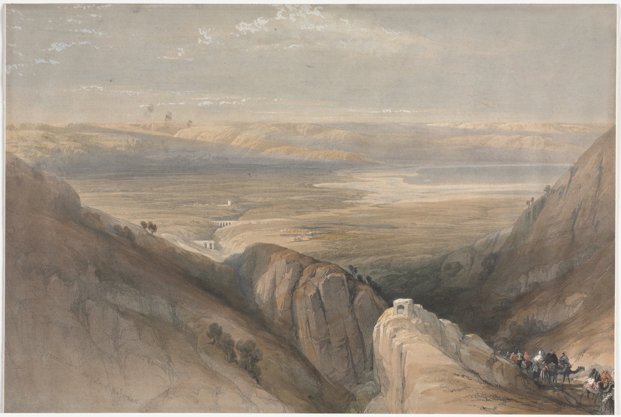 Descente de la vallée du Jourdain - David Roberts