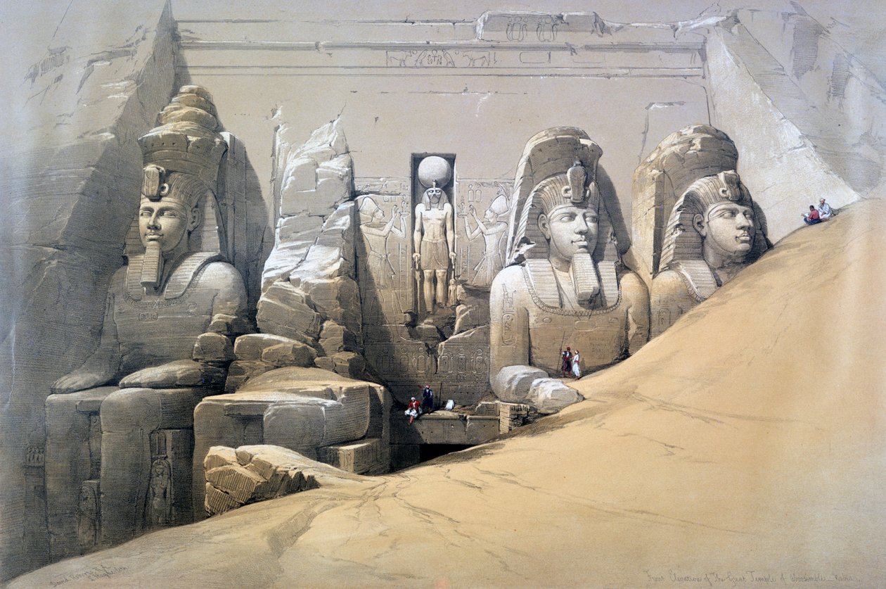 Élévation frontale du Grand Temple d