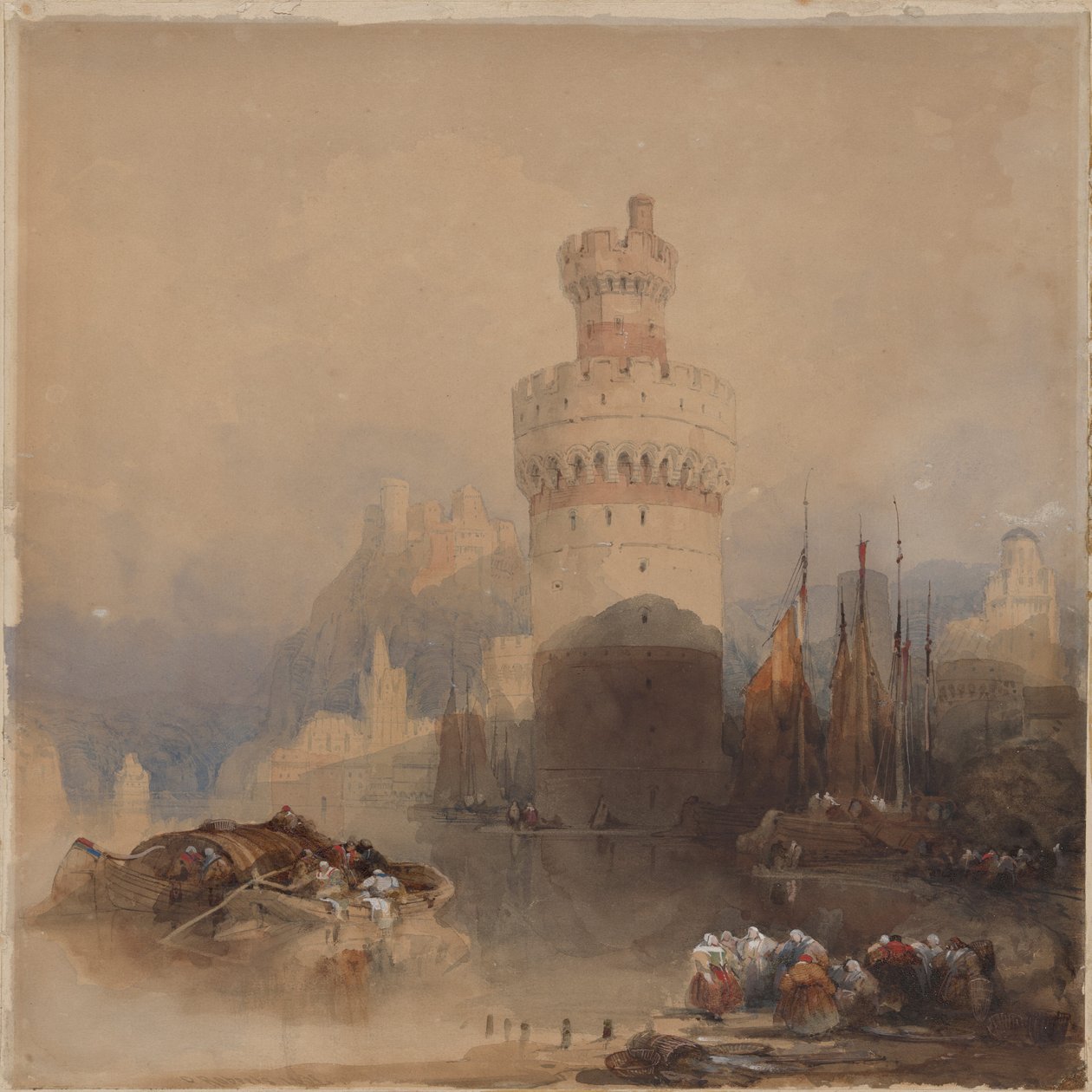 Oberwesel, sur le Rhin - David Roberts