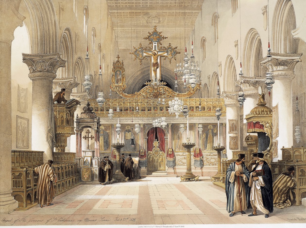 La Chapelle de Sainte Catherine au Monastère du Mont Sinaï, par David Roberts - David Roberts