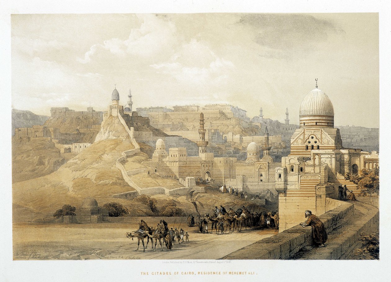 La Citadelle du Caire, Palais de Méhémet Ali dans "La Terre Sainte", Londres 1849 - David Roberts