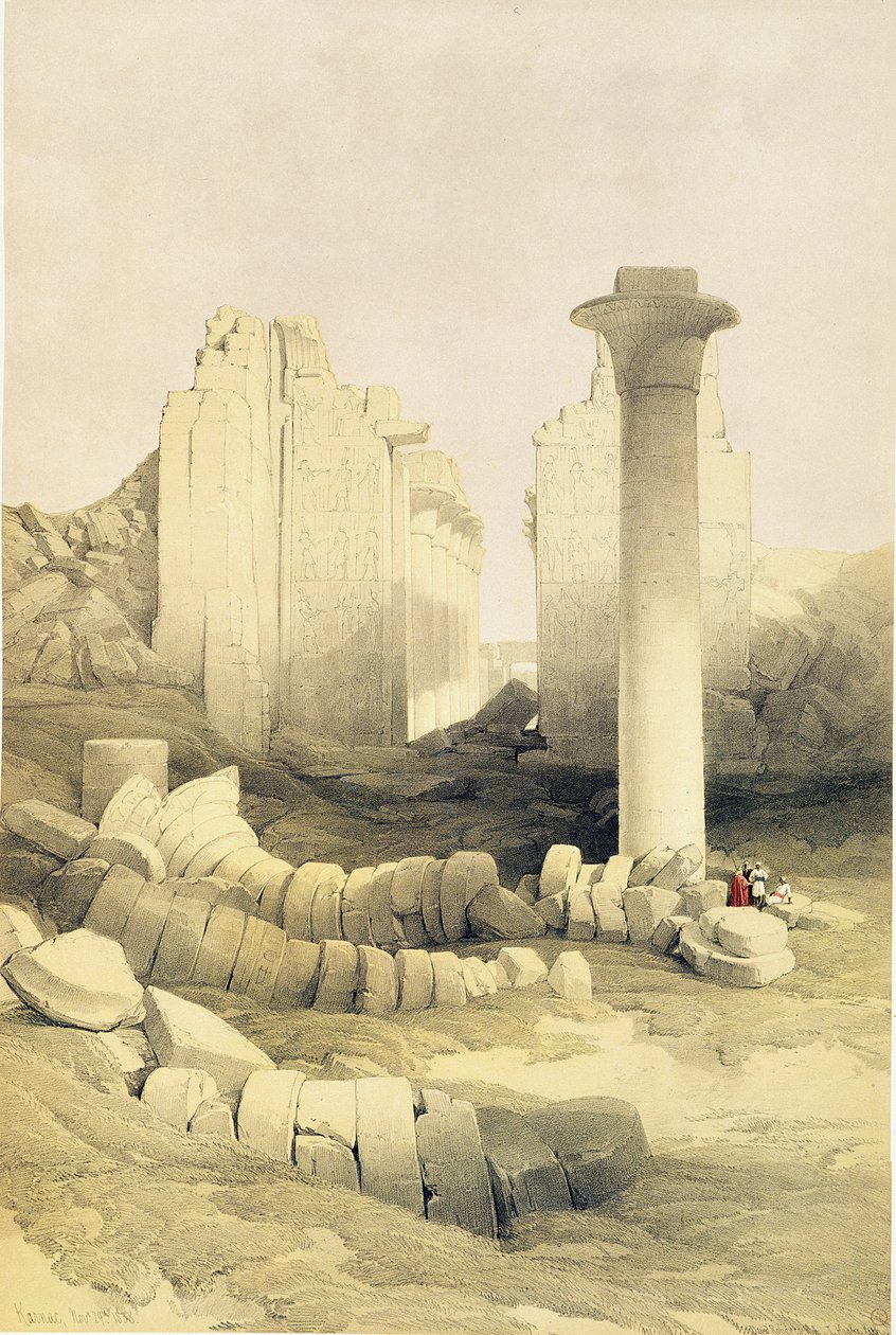 Le Dromos ou Hall central du Grand Temple d