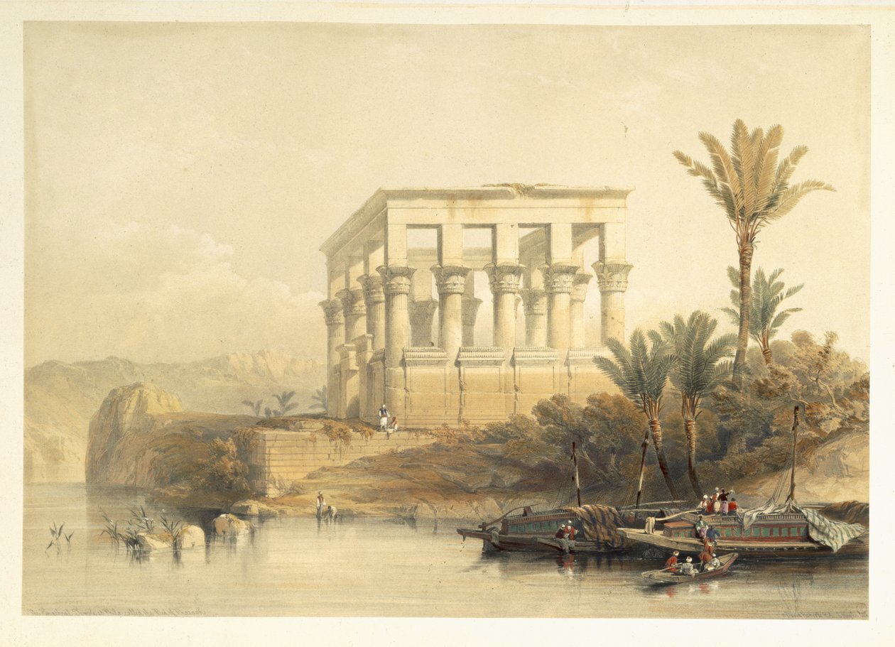 Le Temple Hypaethral à Philae, appelé le Lit de Pharaon, planche 65 du volume II de 