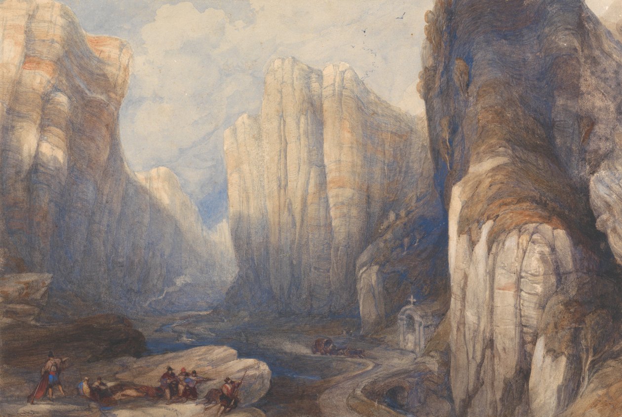 Le col de Pancorbo, dans les Pyrénées - David Roberts