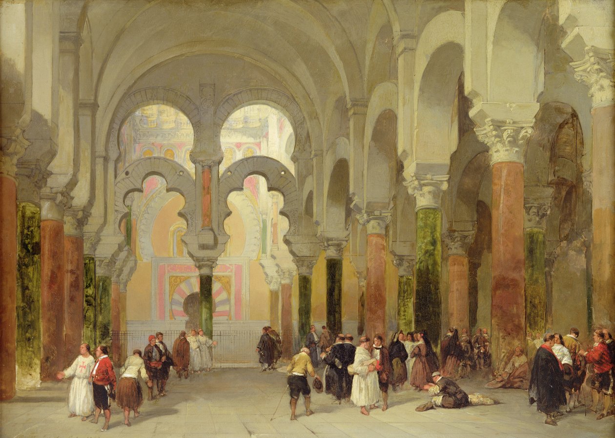Le sanctuaire du Coran, mosquée de Cordoue, 1849 - David Roberts