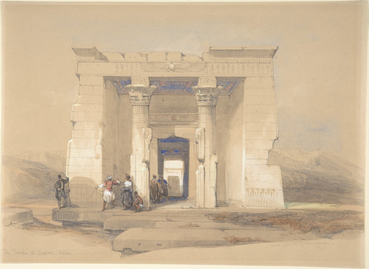 Le temple de Dendur, en Nubie - David Roberts