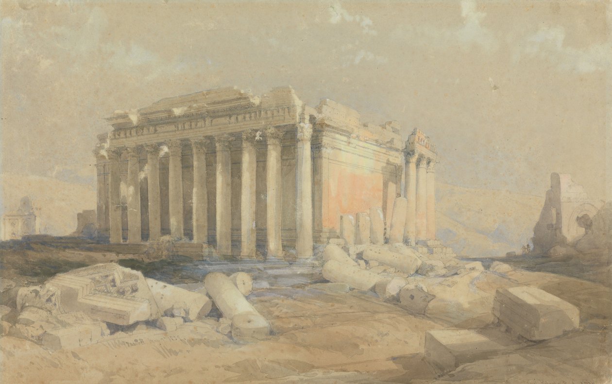 Le temple de Baalbec - David Roberts