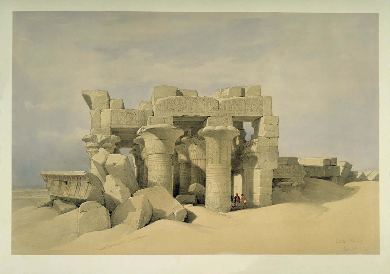 Le temple de Kom Ombo - David Roberts