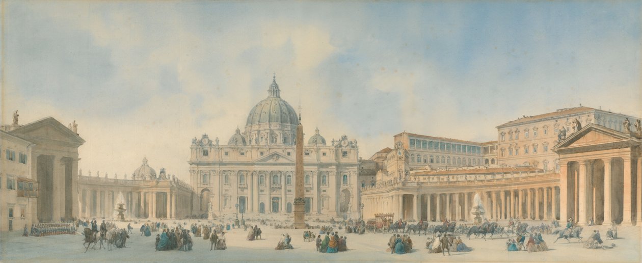 Vue de Saint-Pierre, à Rome - David Roberts